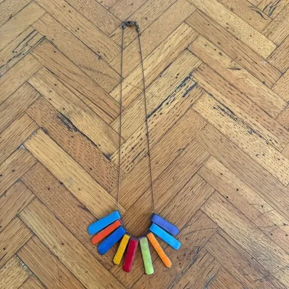 Multicolor Bar Necklace - Picture 2 of 5